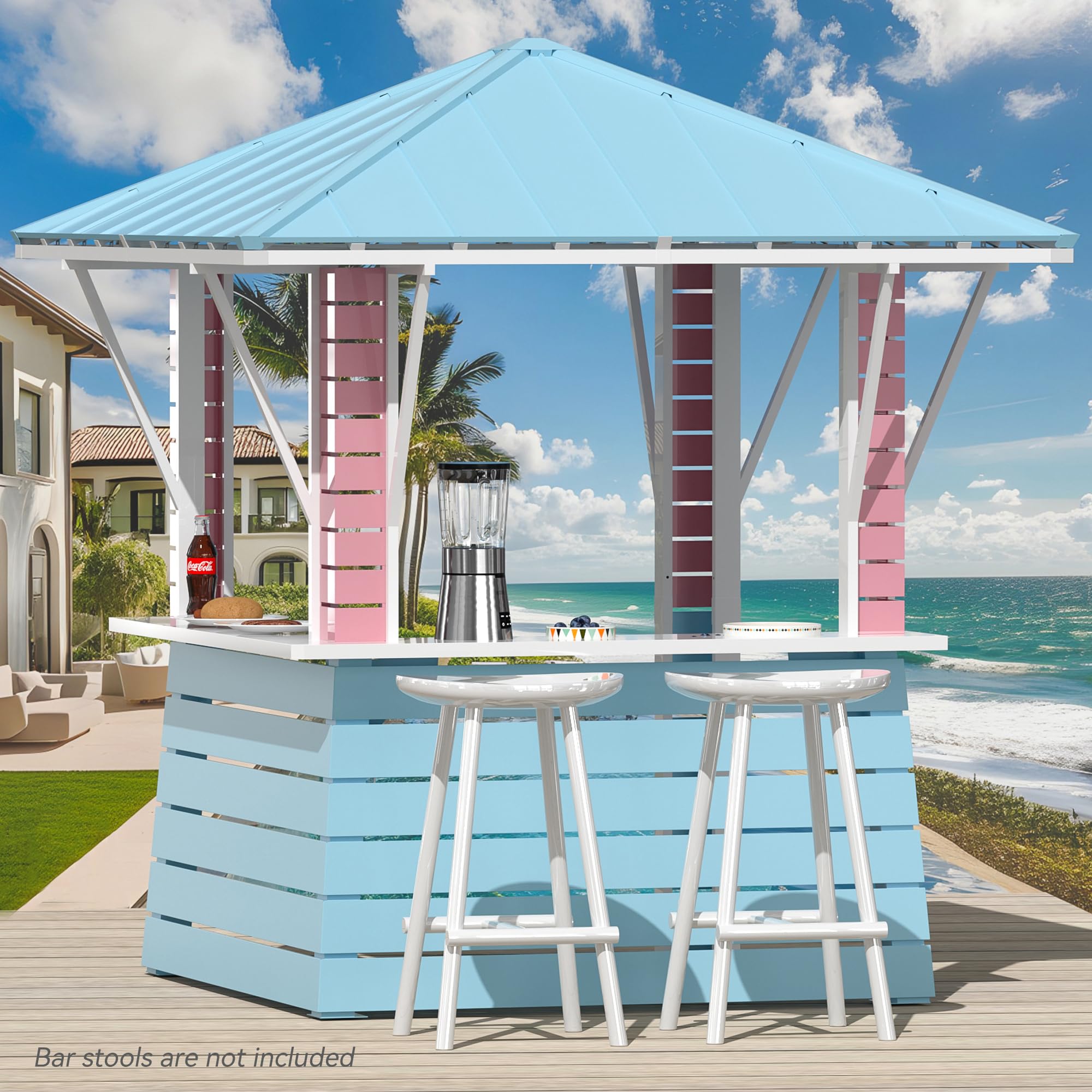 8' x 8' Coastal Dream Outdoor Gazebo