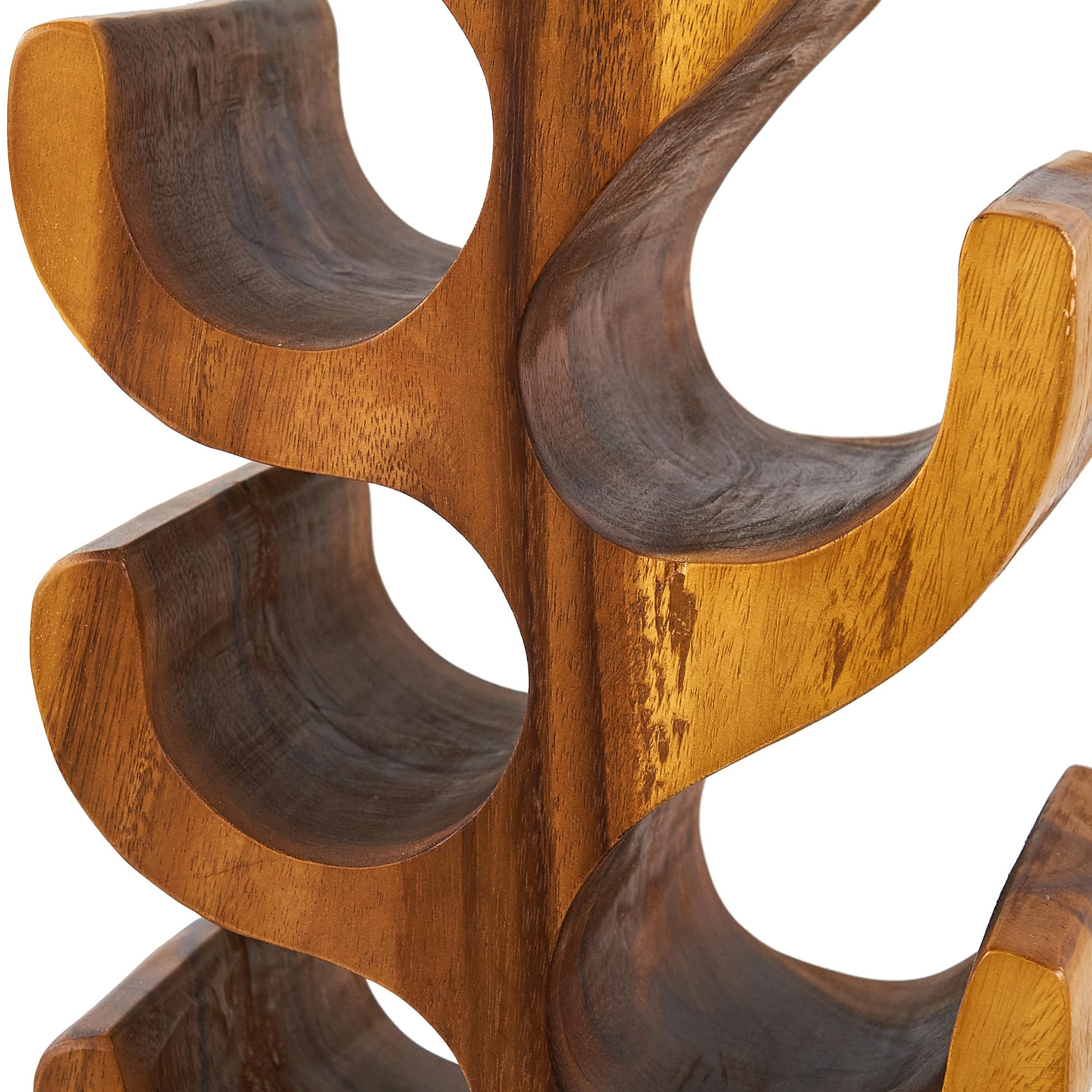 12 Bottle Acacia Wood Wine Rack