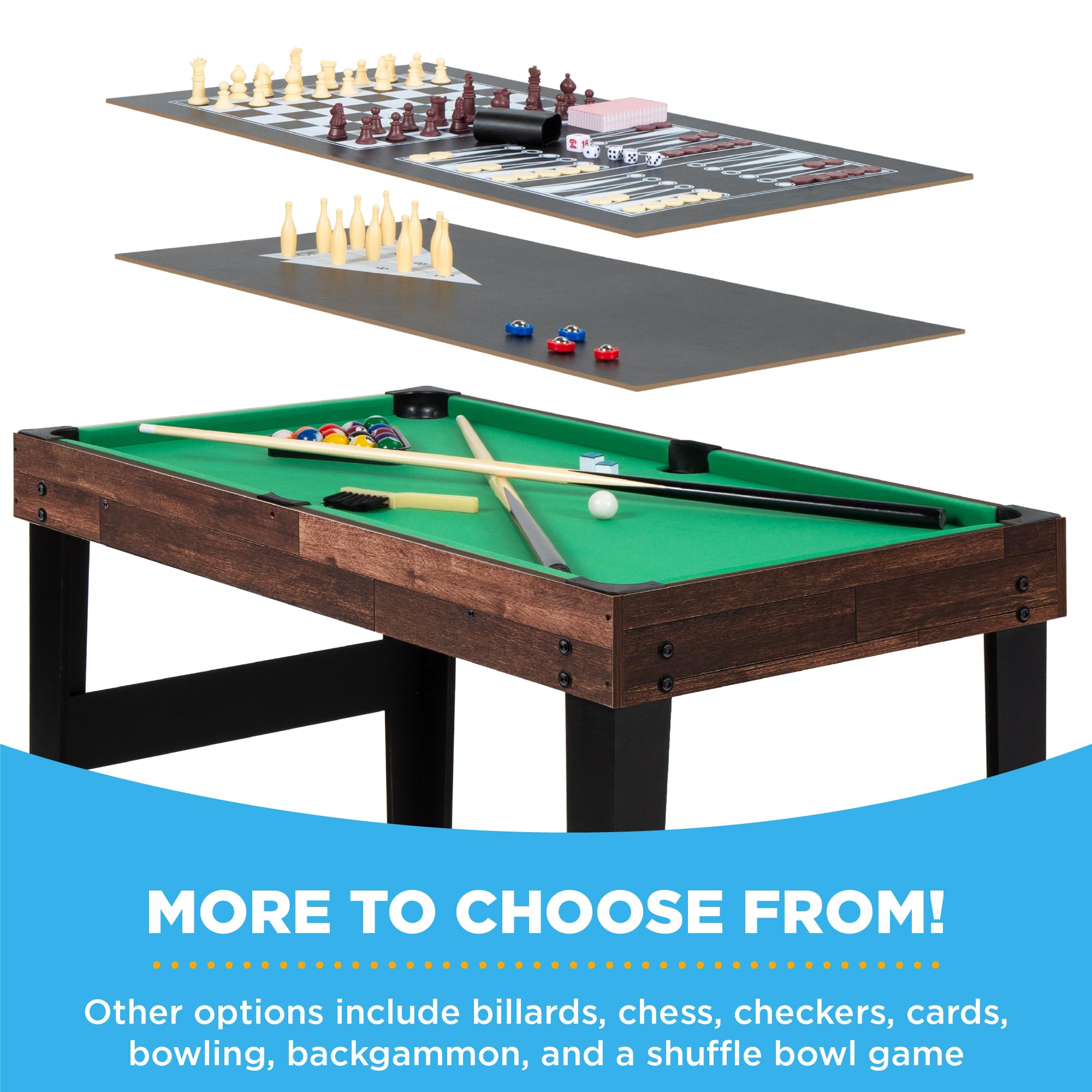 10-in-1 Multi Game Table – 2x4ft