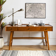 Mid-Century Modern Writing Desk with Drawers