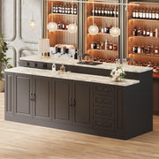 Large Bar Table with Charging Station