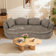 95" Modern Curved Chenille Cloud Sofa