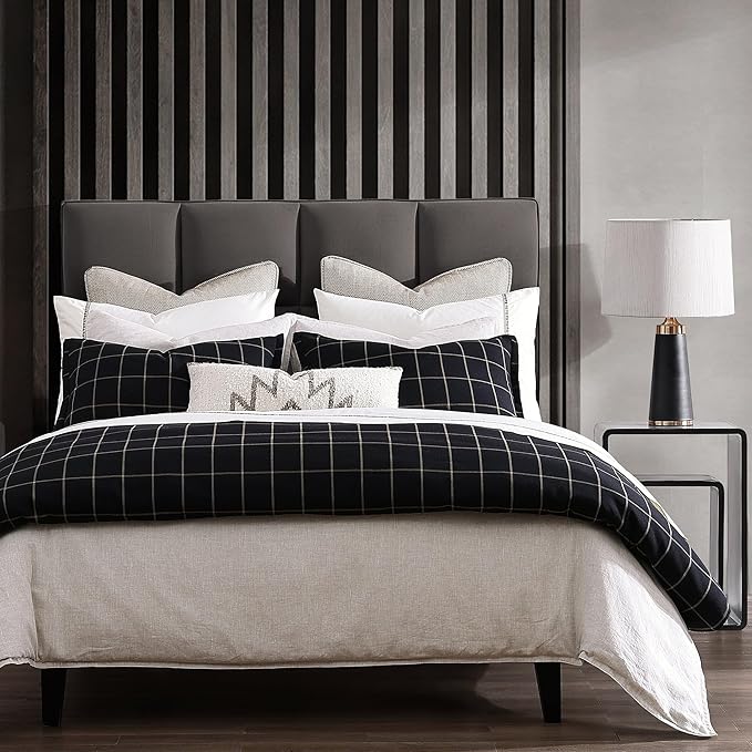King Plaid Duvet Cover Set