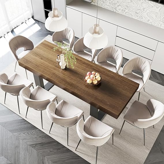 Extendable Faux Marble Dining Table