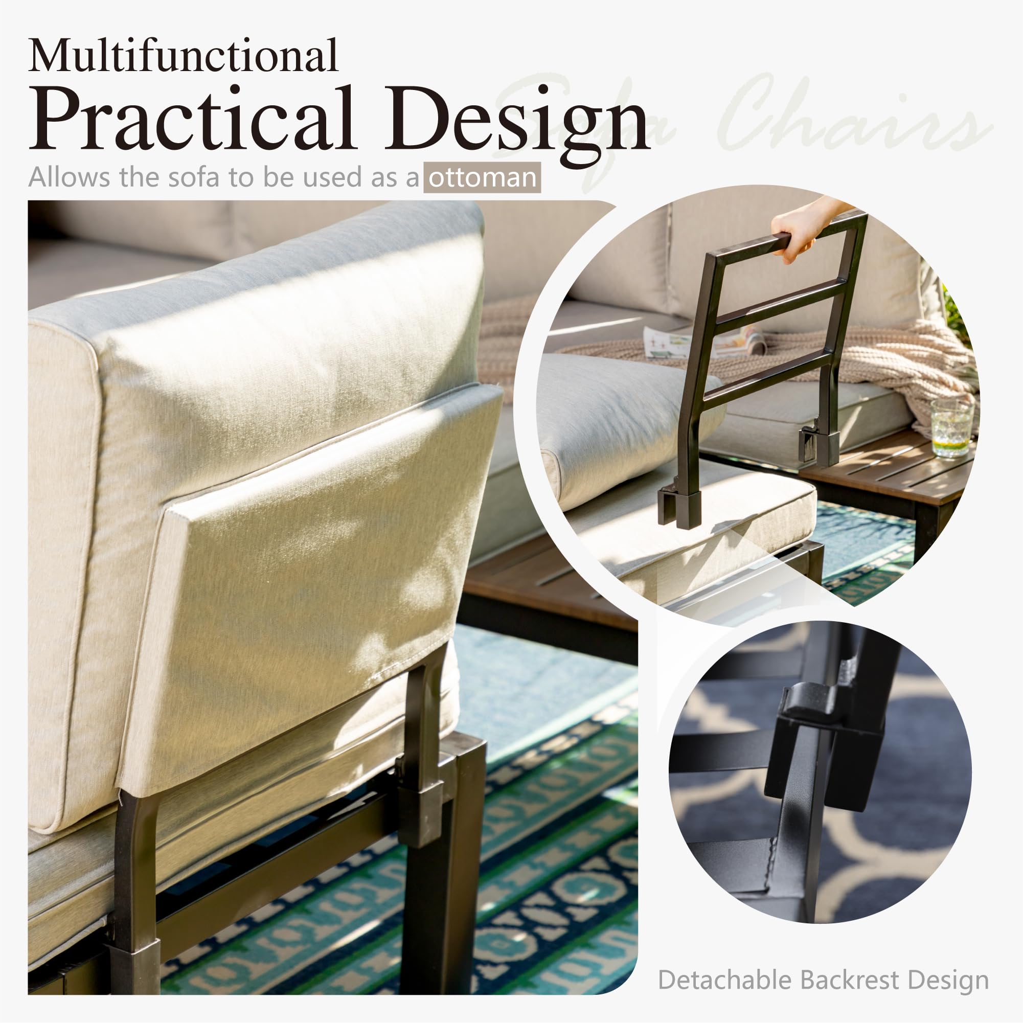 6-Piece Outdoor Patio Sectional Set