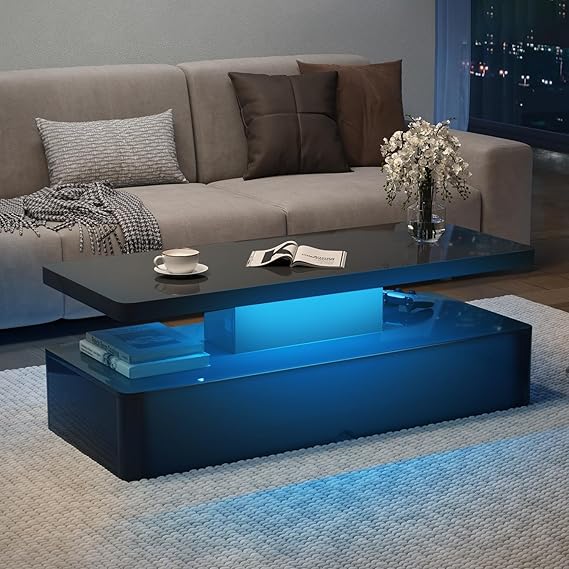 LED Coffee Table with Storage