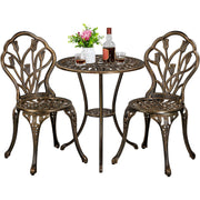 3-Piece Outdoor Aluminum Bistro Set