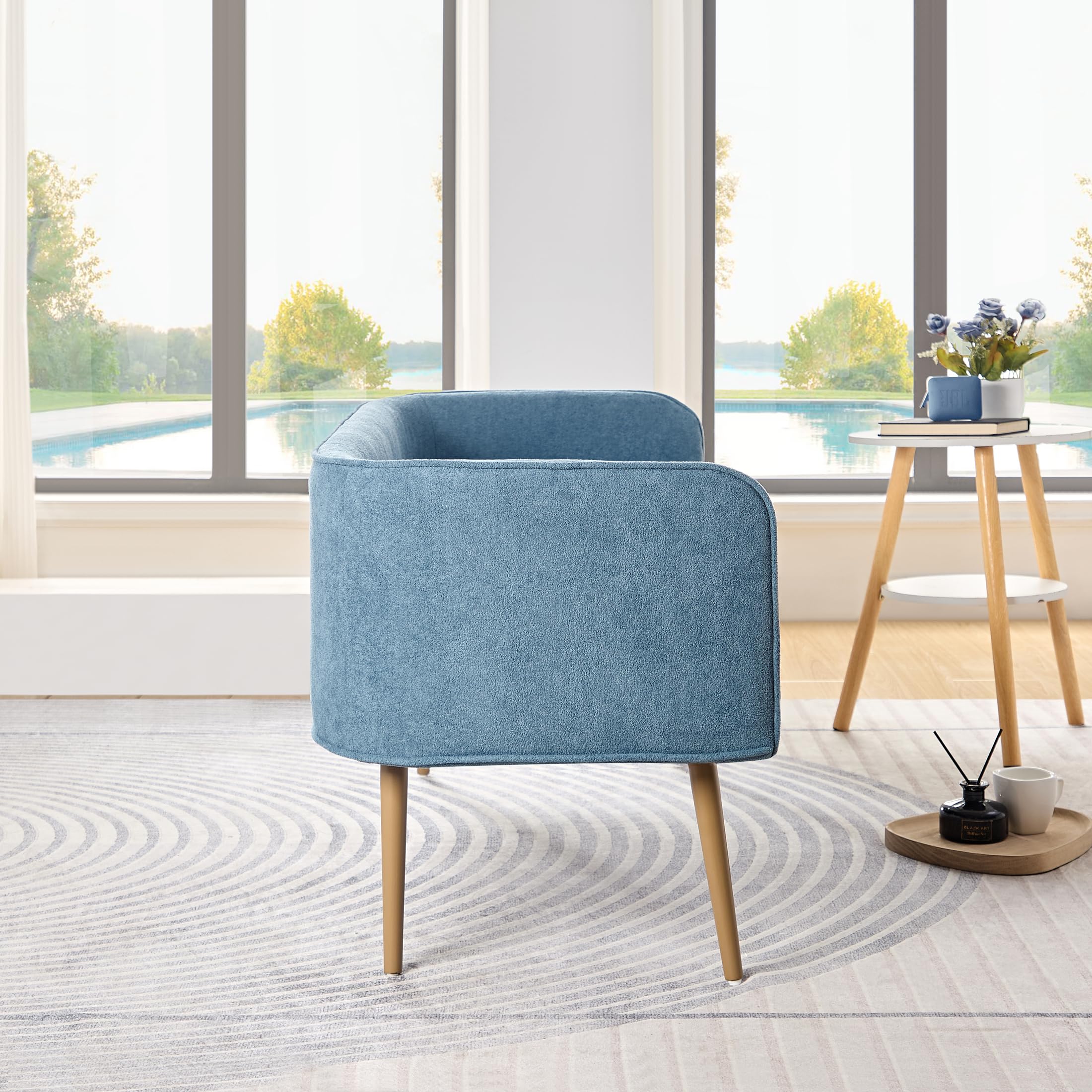 Upholstered Bedroom Bench with Backrest