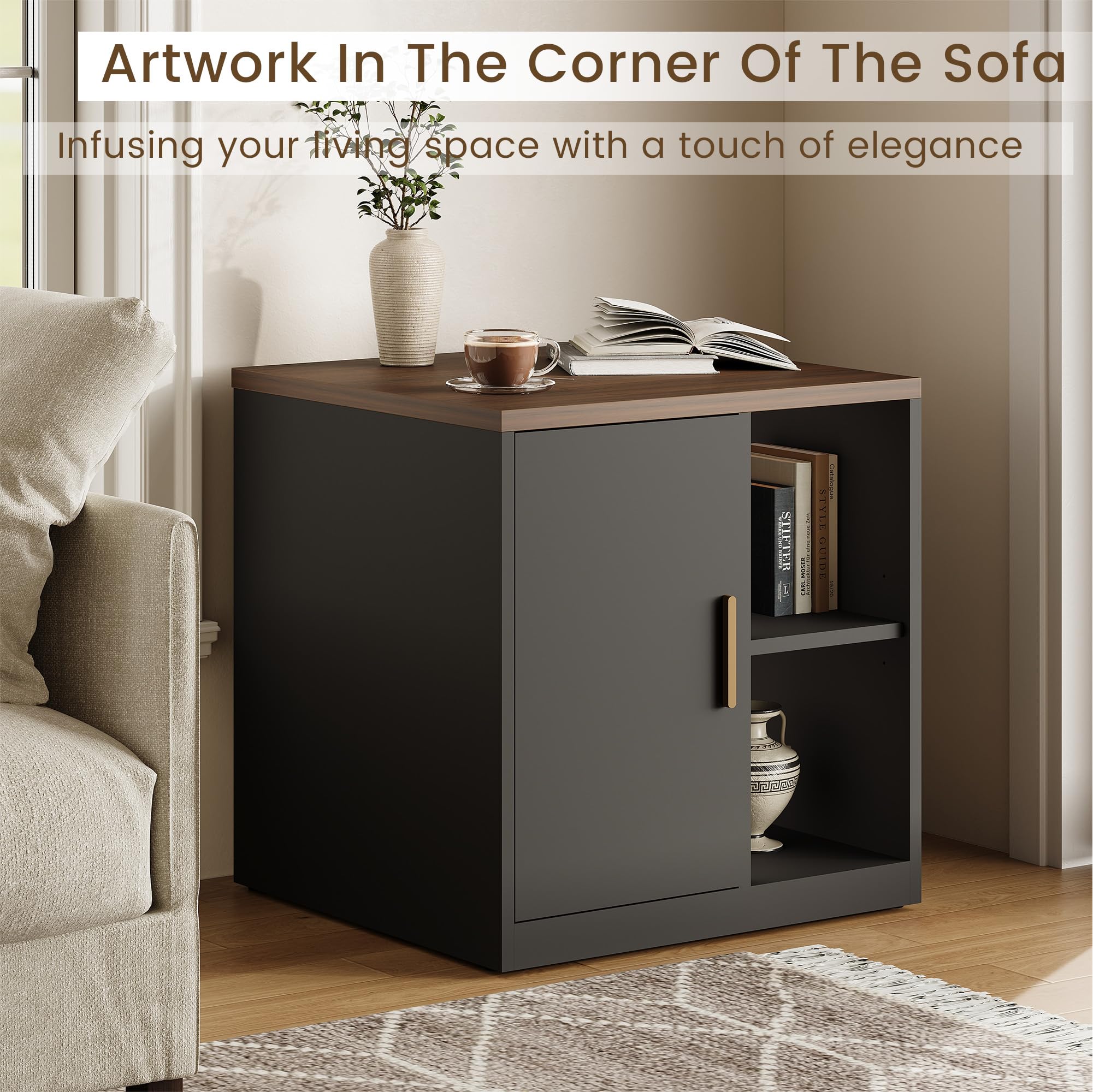 Under Desk Storage Cabinet with Printer Stand