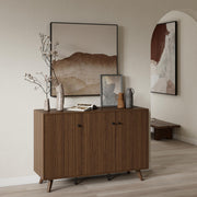 Fluted Buffet Sideboard Cabinet with Storage