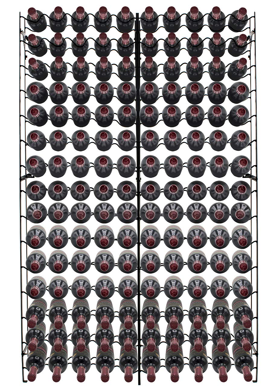 Wine Rack Stand 75 Bottle Floor Standing Metal