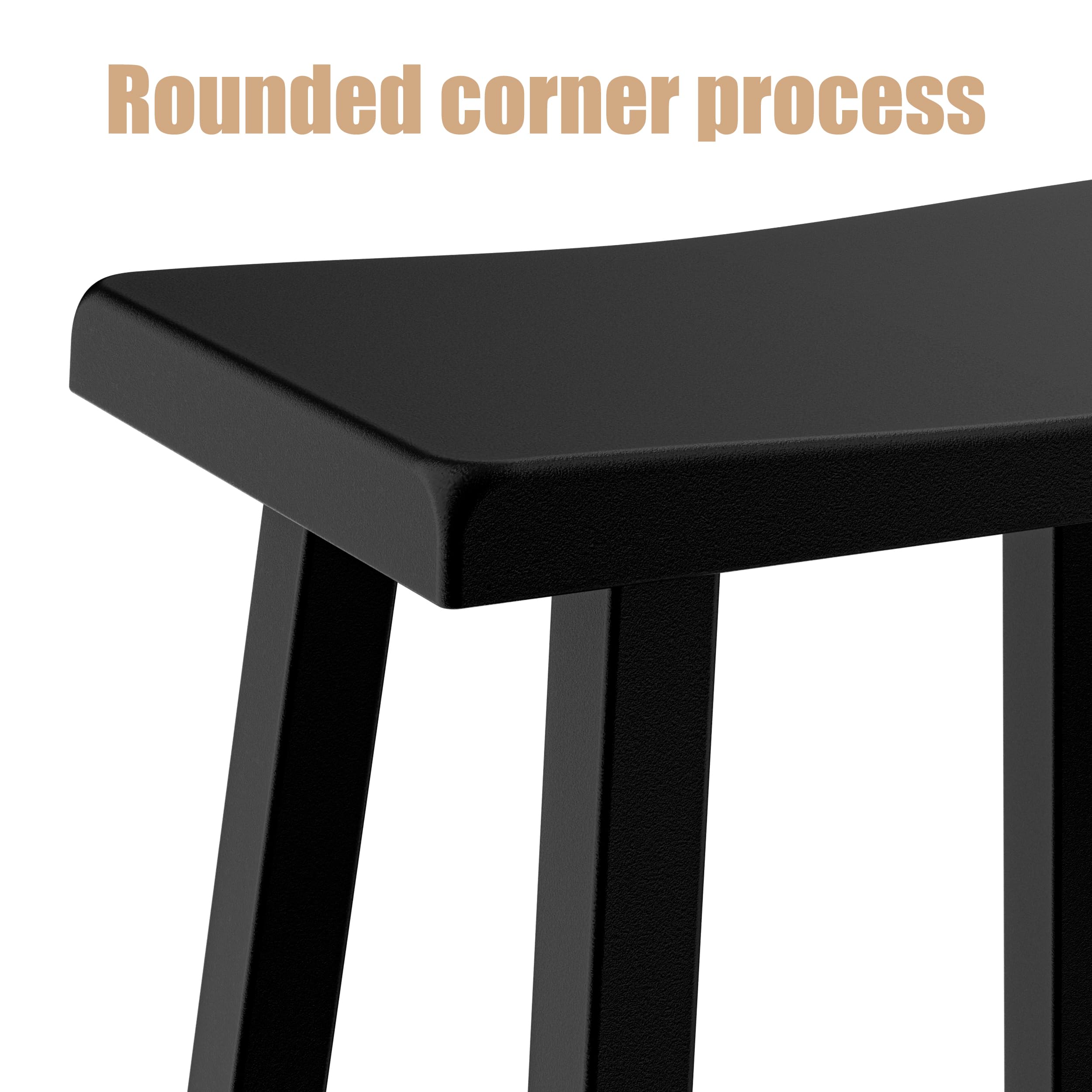 Waterproof Resin Bar Stools Set of 2