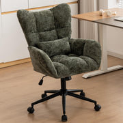Tufted Chenille Swivel Office Chair