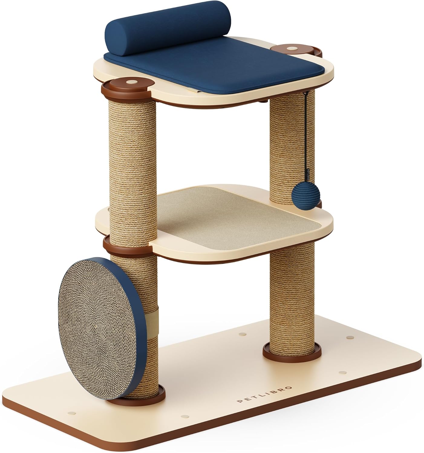 Modular Cat Tree Tower with Scratching Posts