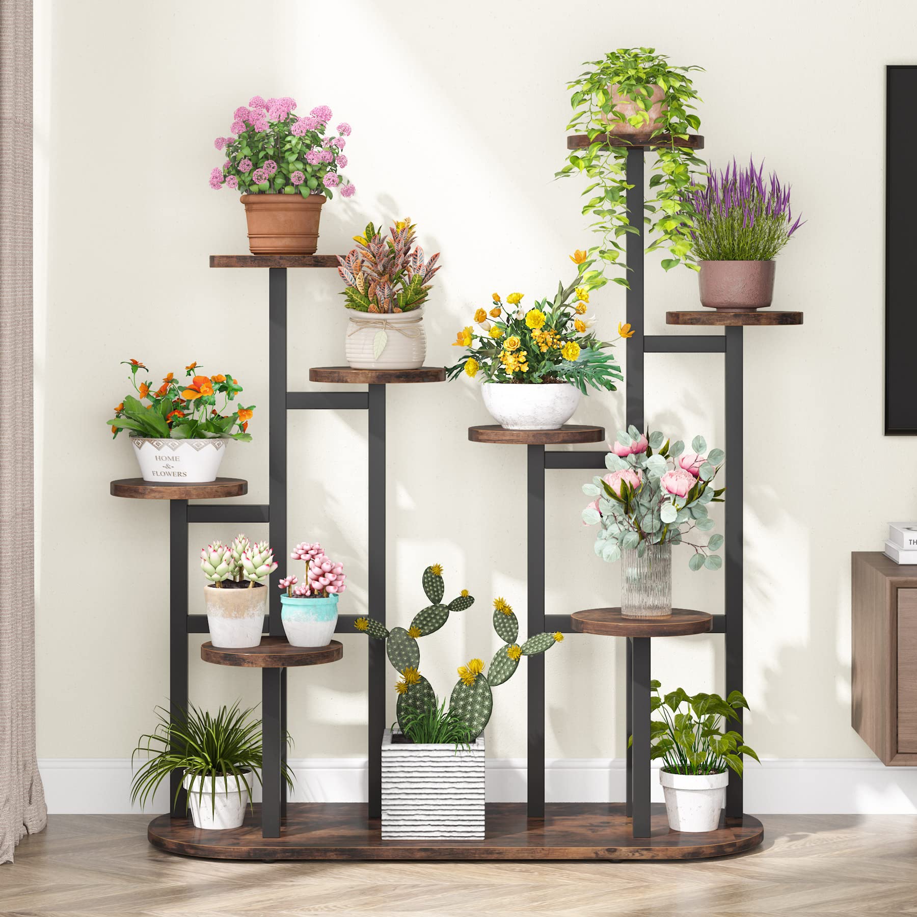 Multi-Tiered 11 Pot Plant Stand
