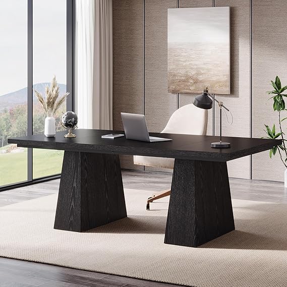 63-Inch Executive Desk with Double Pedestal