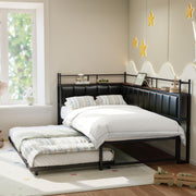 Daybed with Trundle and Bedside Storage