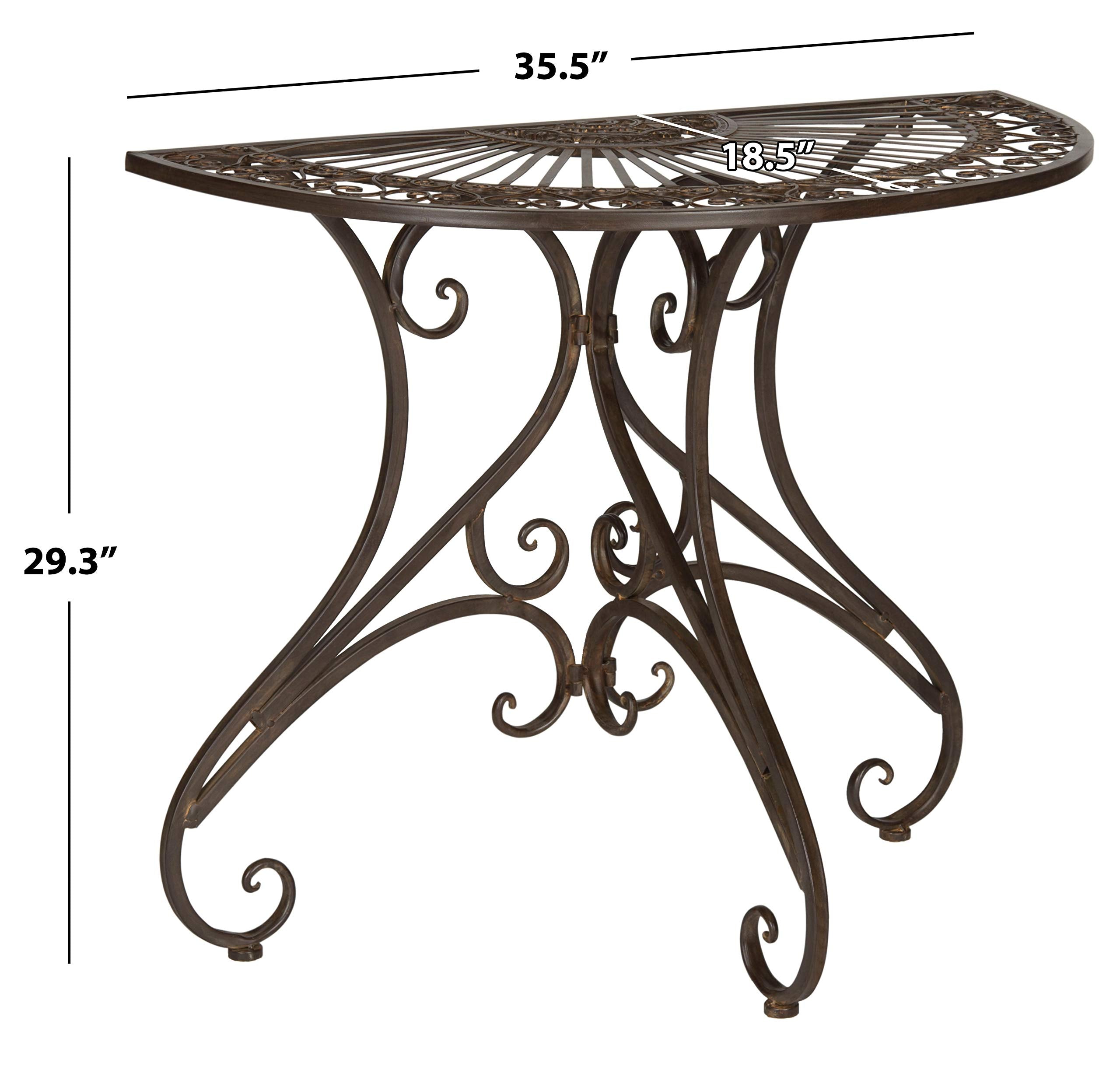 Half-Round Outdoor Accent Table