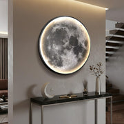 Dimmable LED Moon Wall Art with Remote Control