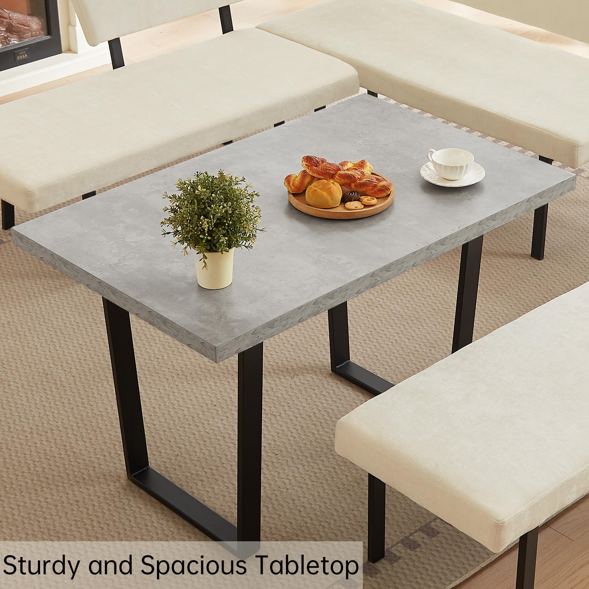 3-Piece Corner Dining Table Set with Bench