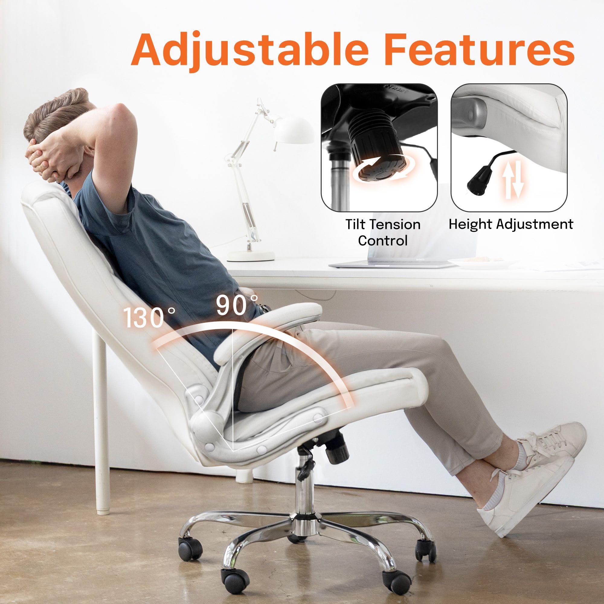Ergonomic Office Chair with High Back Support