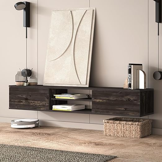 Floating TV Stand 70 Inch Wall Mounted Entertainment Center