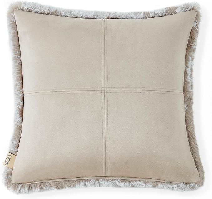 Wyatt Reversible Faux Fur Throw Pillow 20x20