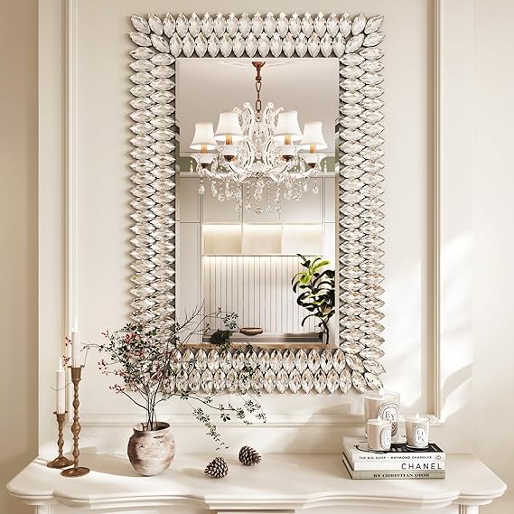 Round Diamond Wall Mirror 26 Inch