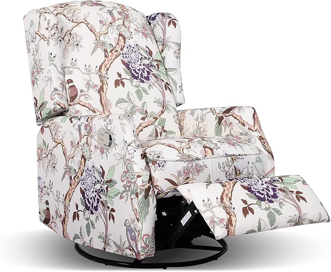 Swivel Wingback Rocking Recliner Chair Set of 2