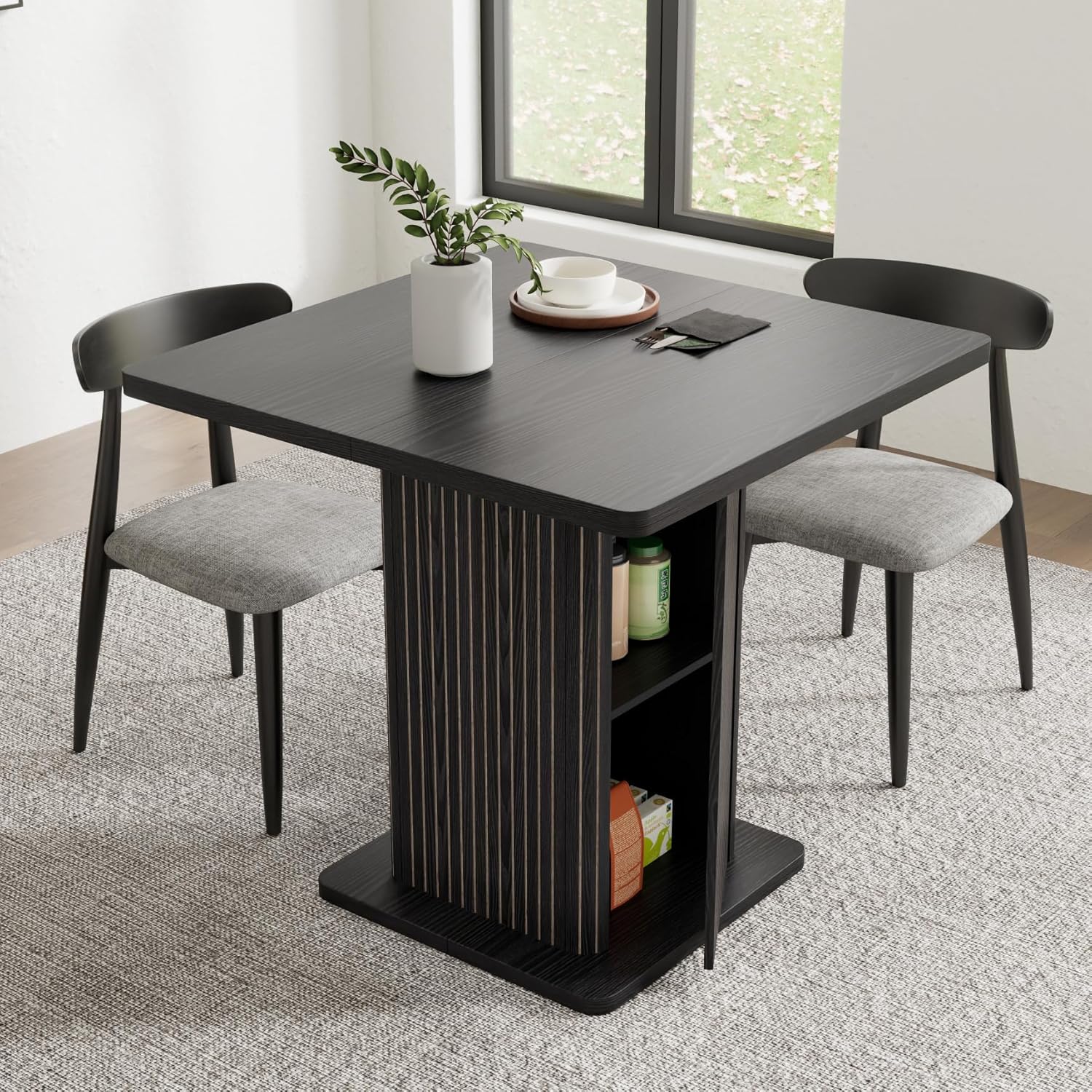 Extendable Dining Table with Storage