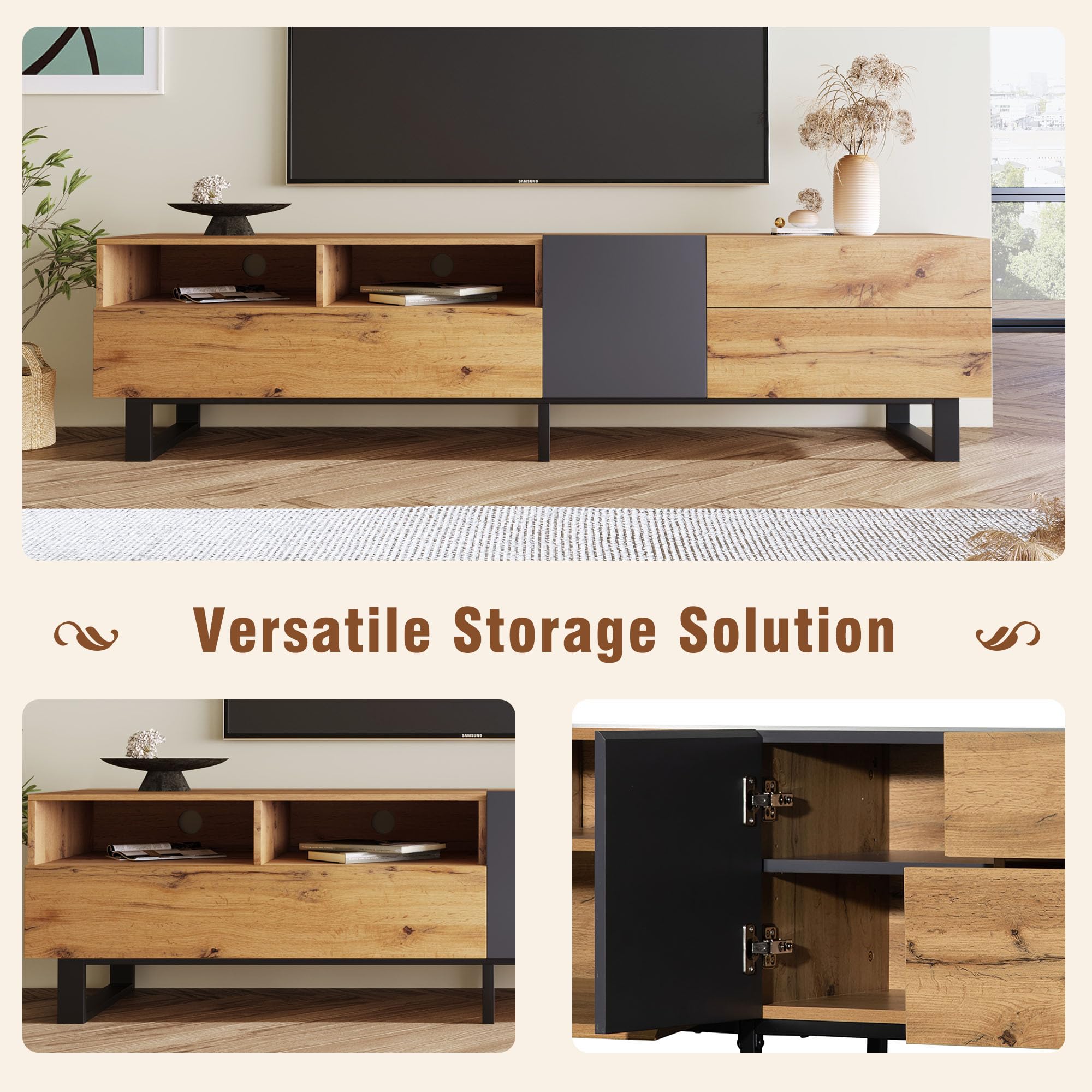 Modern TV Entertainment Center with Storage