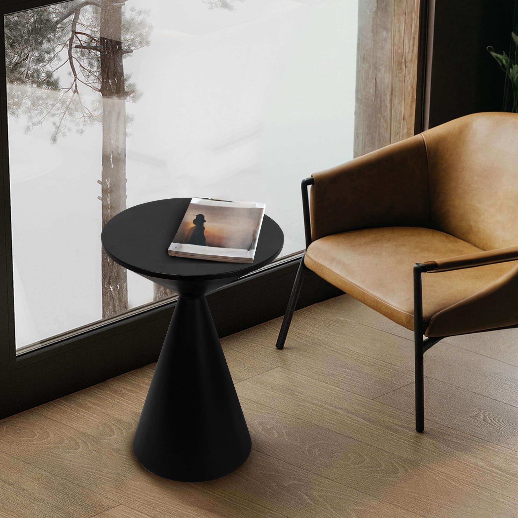 Round Martini Table Metal Accent Side Table