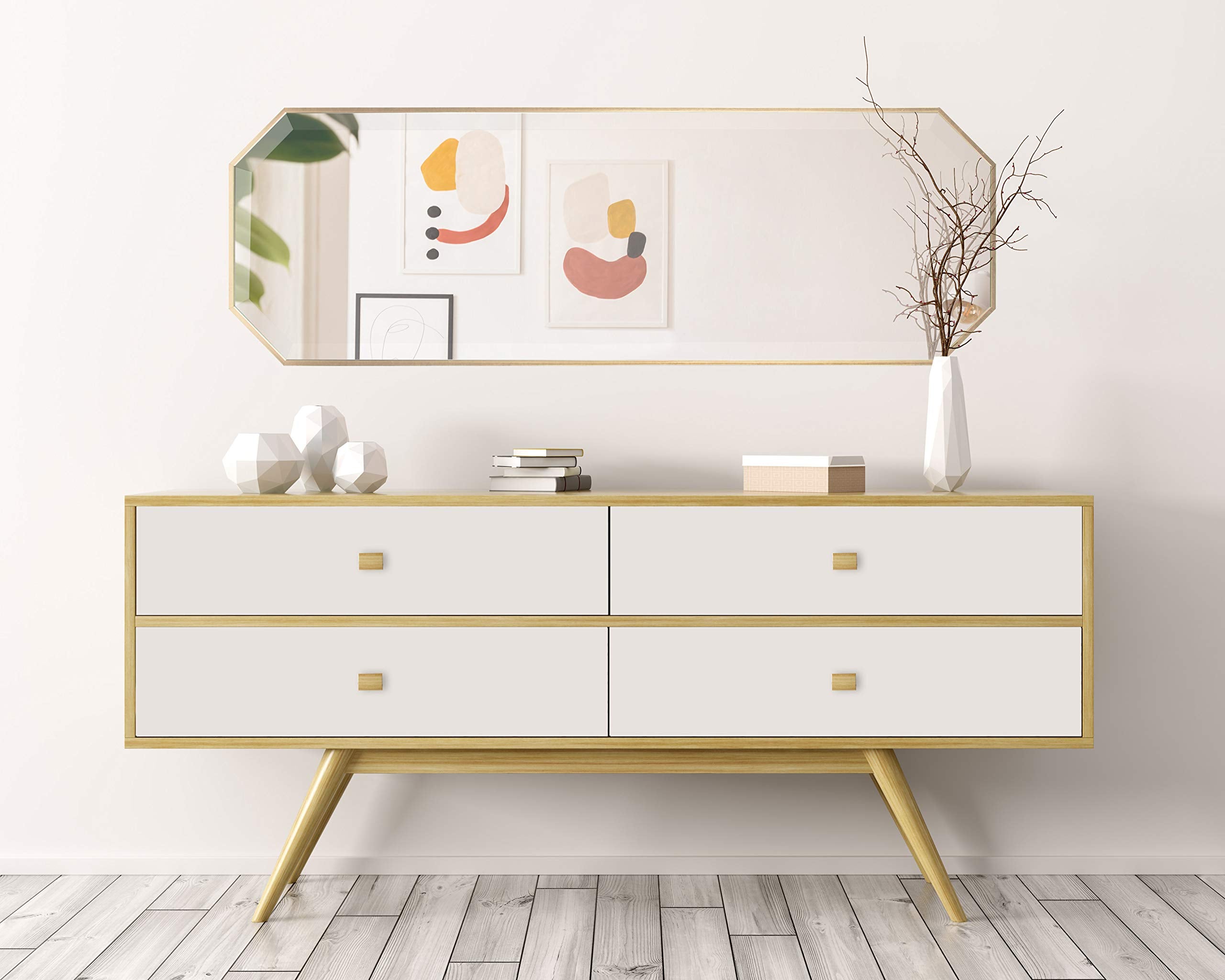 Octagonal Full Length Wall Mirror