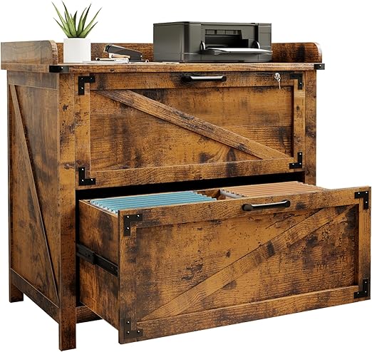 2 Drawer File Cabinet with Lock