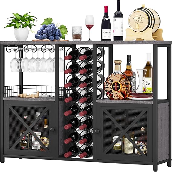 Wine Bar Cabinet with Storage