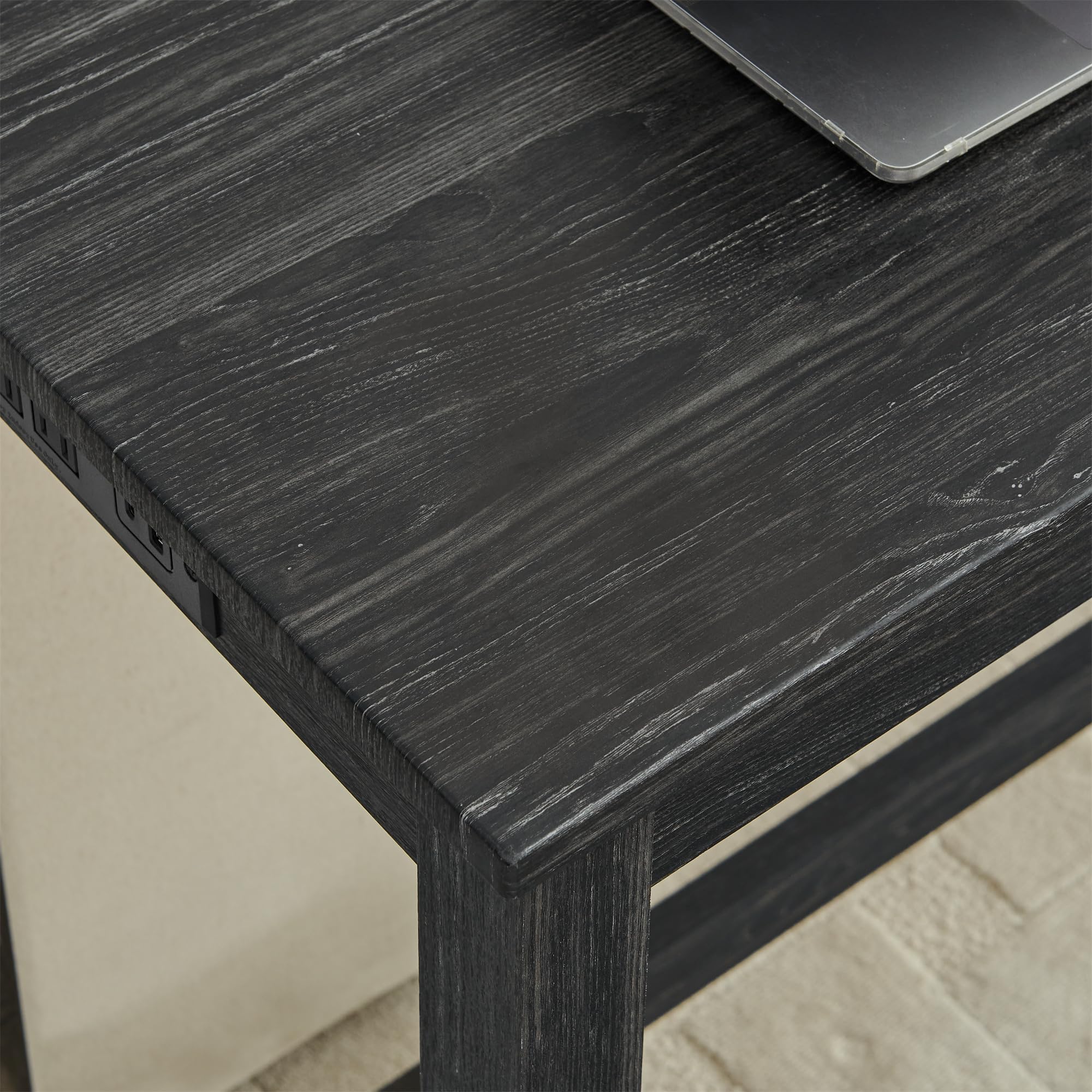 Counter Height Bar Table Set with Power Outlet