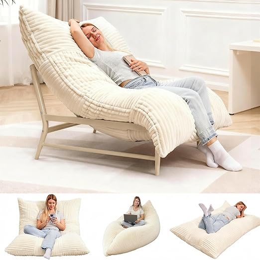 Oversized 4-in-1 Convertible Lounge Chair