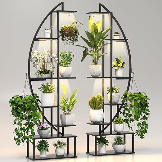 7-Tier Plant Stand with Grow Lights