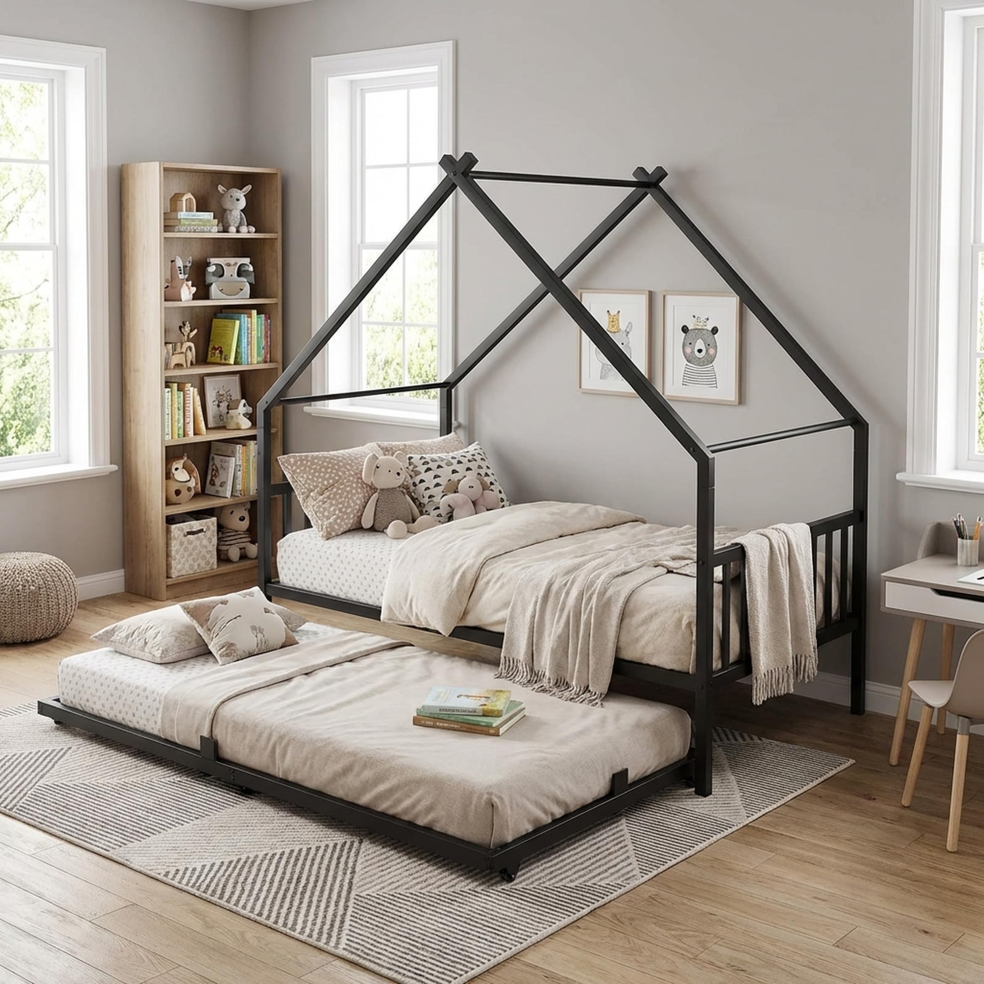 Twin House Daybed with Trundle