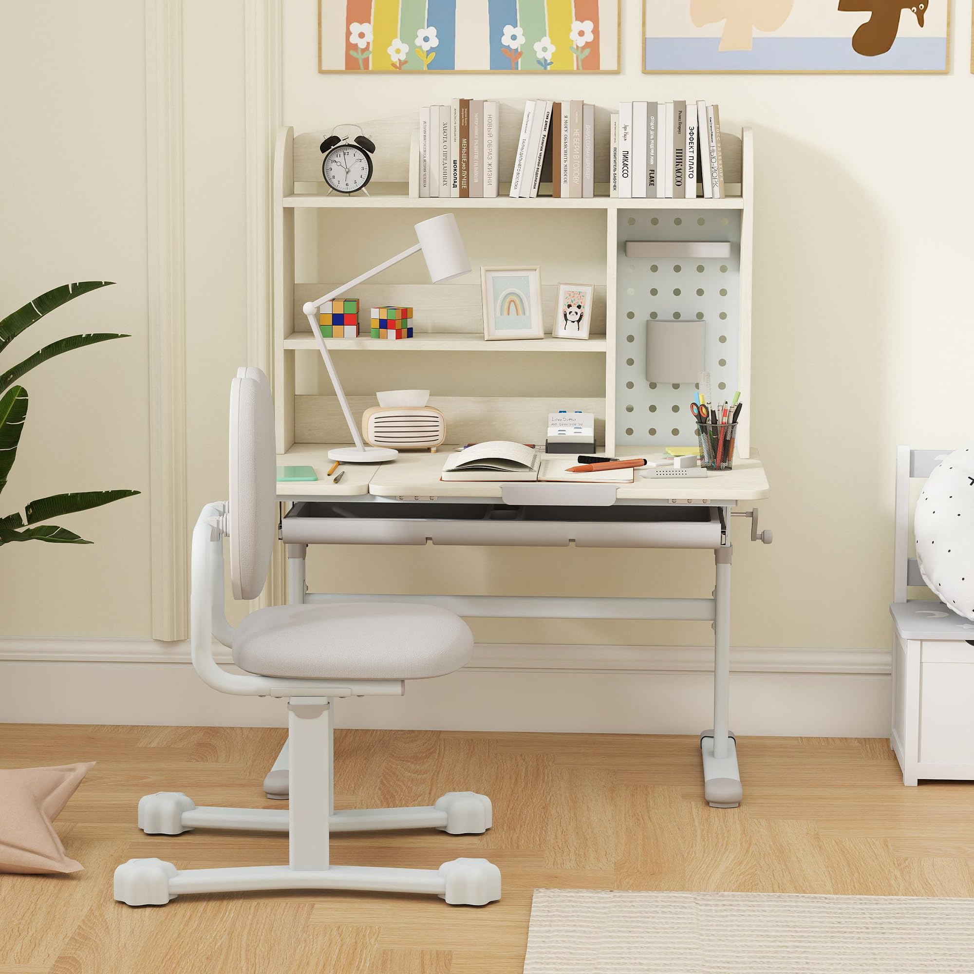 Adjustable Kids Desk and Chair Set