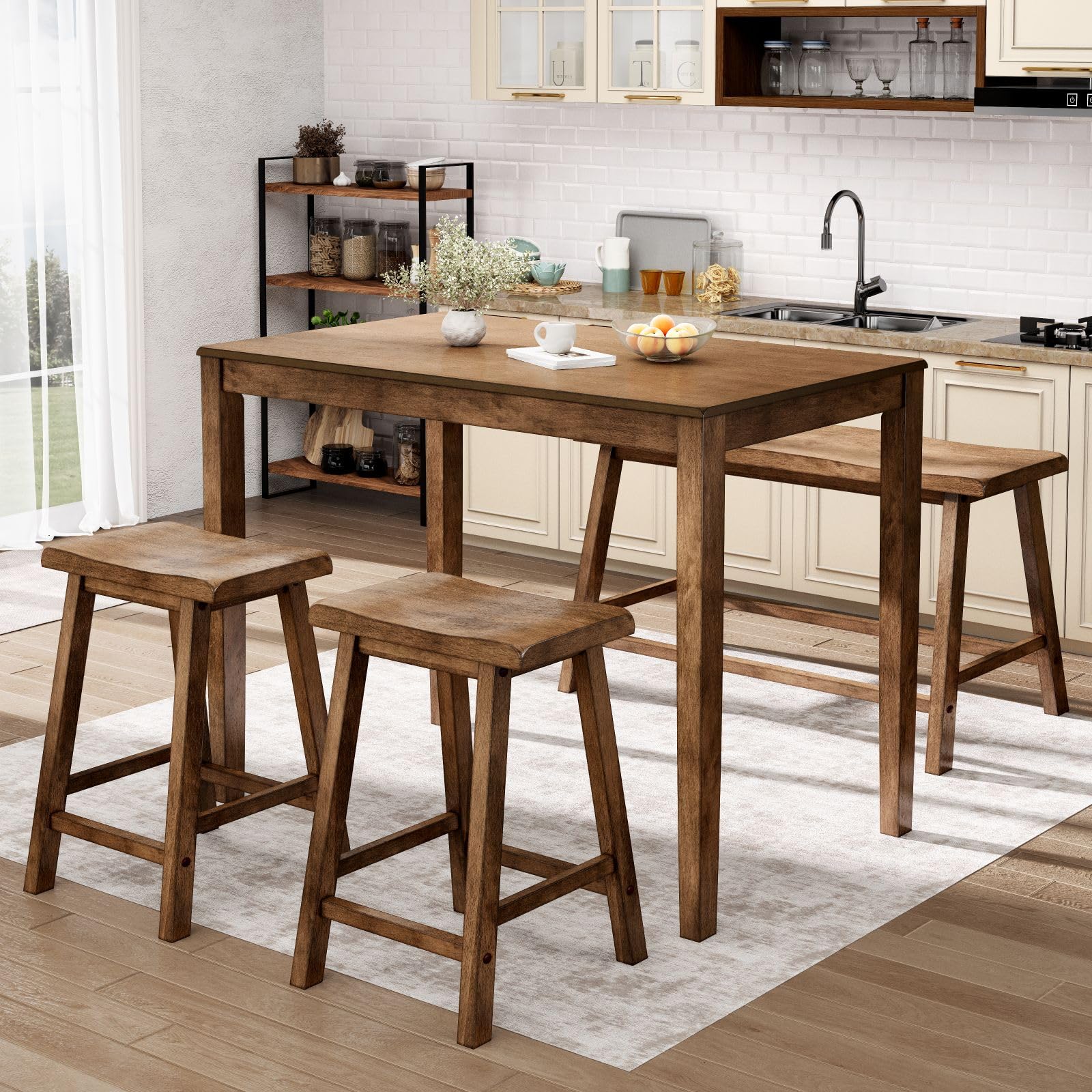 Counter Height Dining Table Set for 4