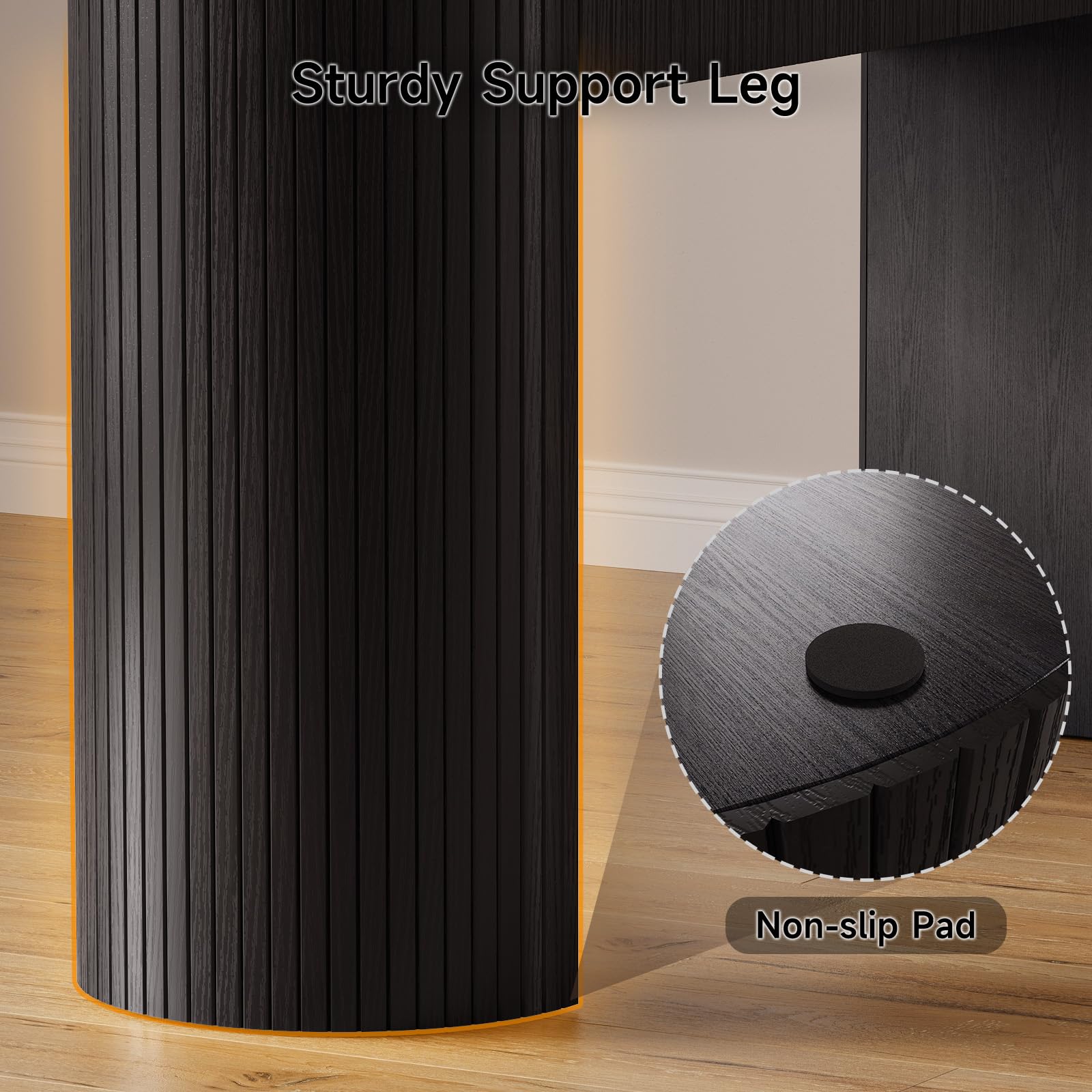 55 Inch Console Table with 2 Drawers