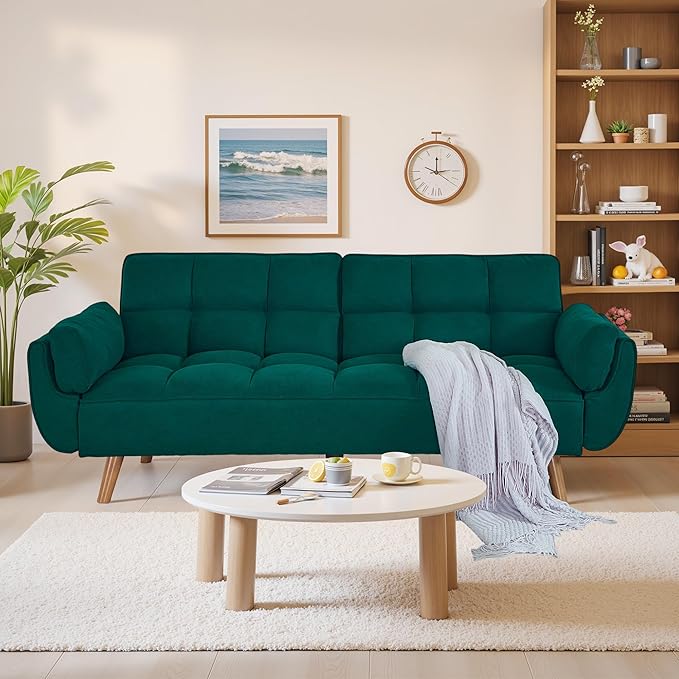 75" Convertible Futon Sofa Bed