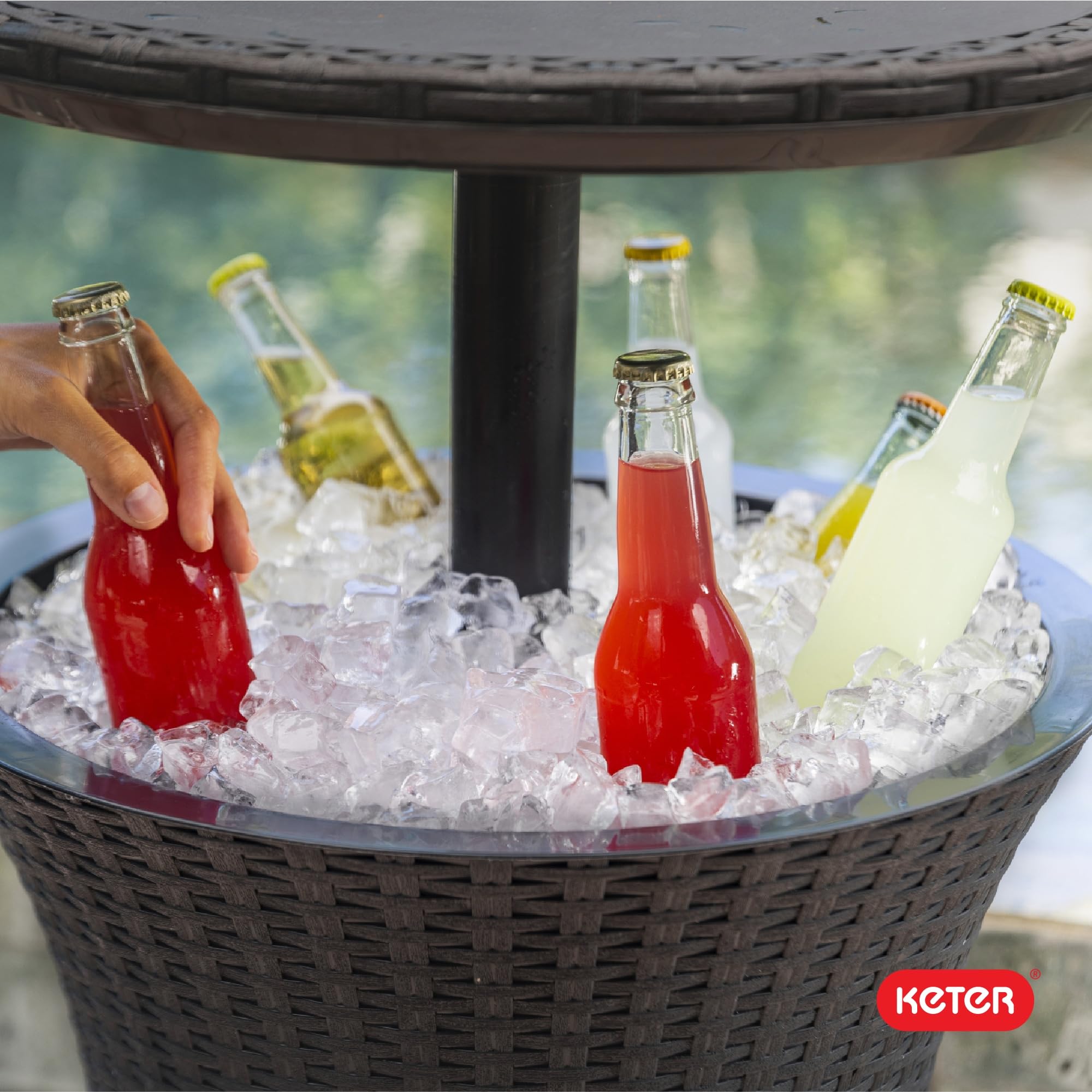 Pacific Cool Bar Outdoor Table with Cooler
