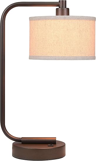 Modern Table Lamp with USB Charging Port