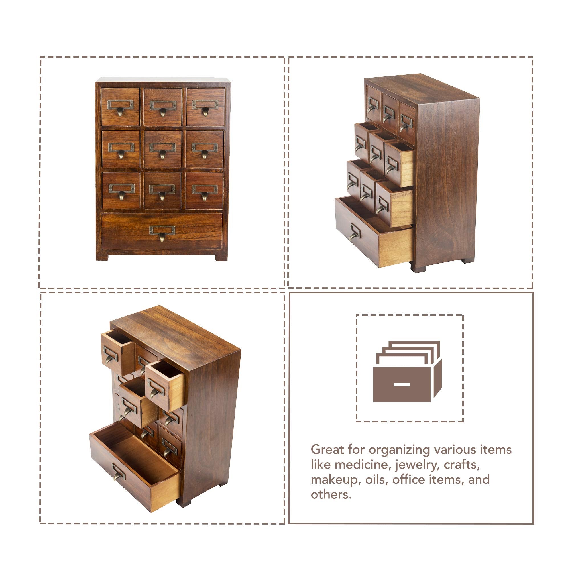 10-Drawer Desktop Organizer Cabinet