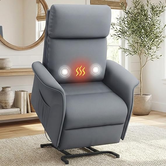 Power Lift Recliner Chair with Massage and Heat