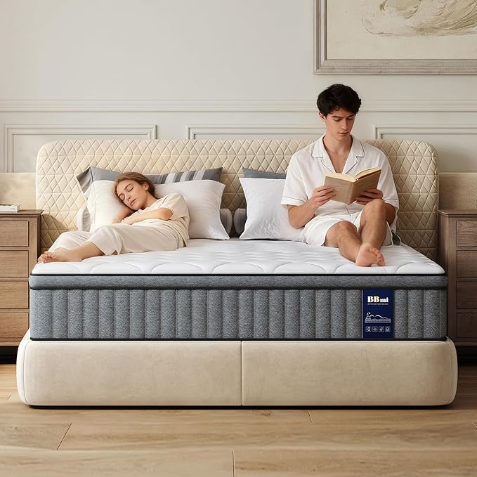 12 Inch Hybrid Queen Mattress with Gel Memory Foam