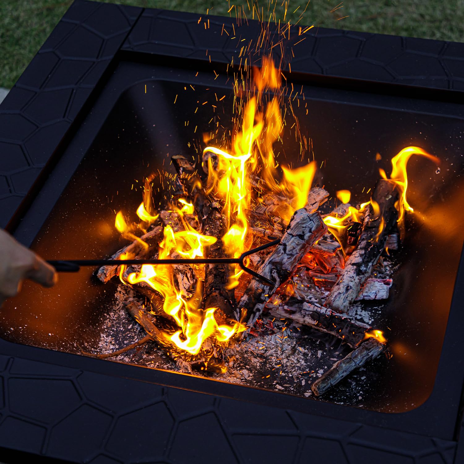 36 Inch Square Fire Pit Table