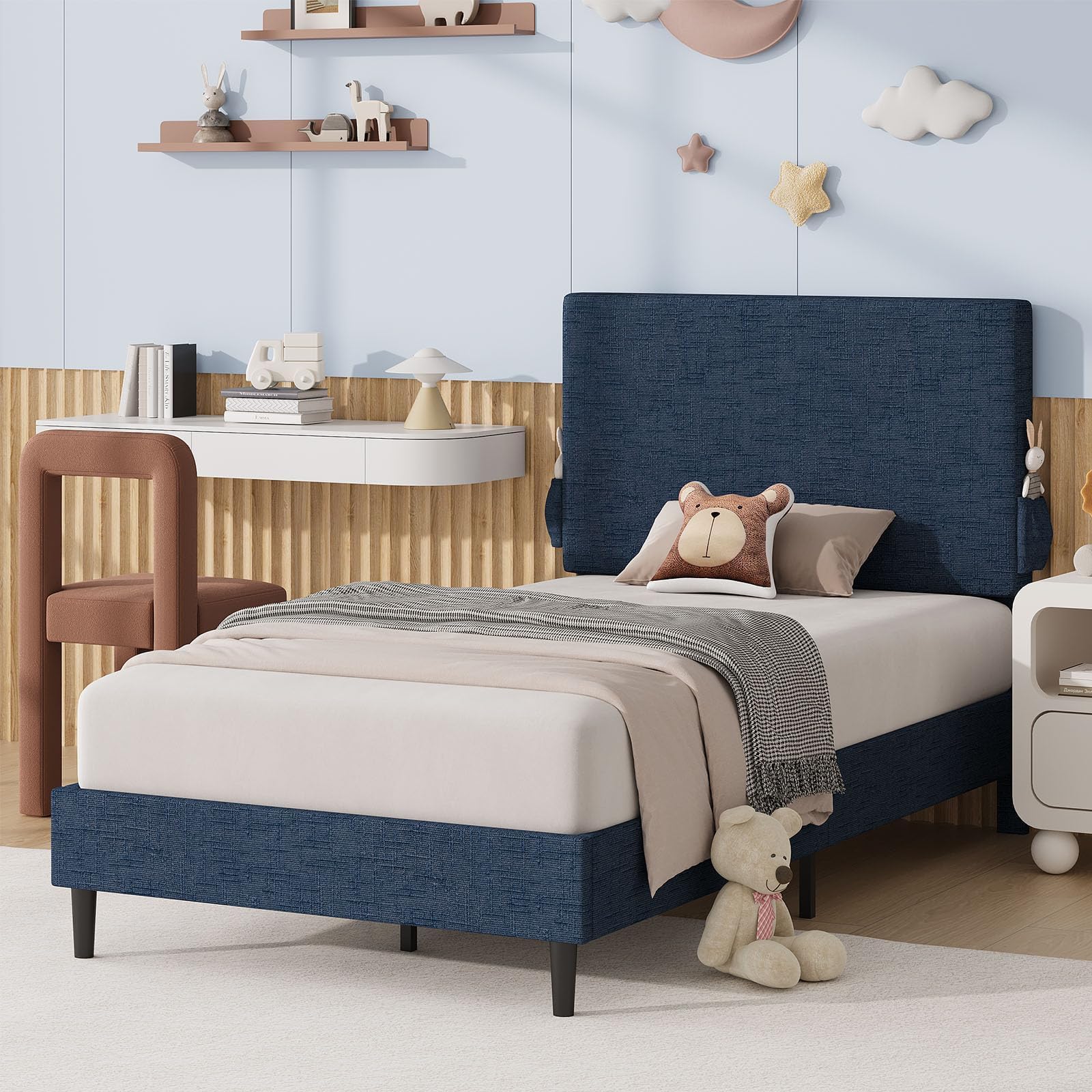Twin Bed Frame with Headboard